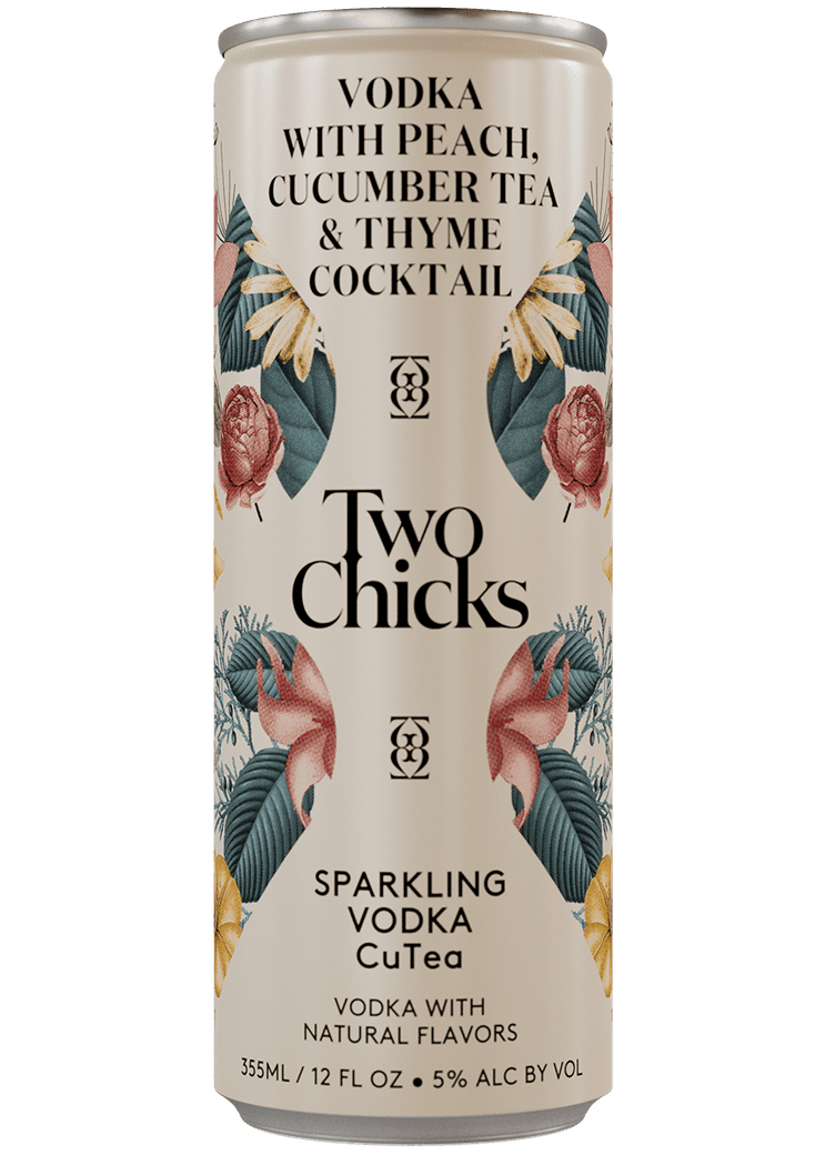 TWO CHICKS CuTea Cucumber & Thyme Sparkling Vodka Soda