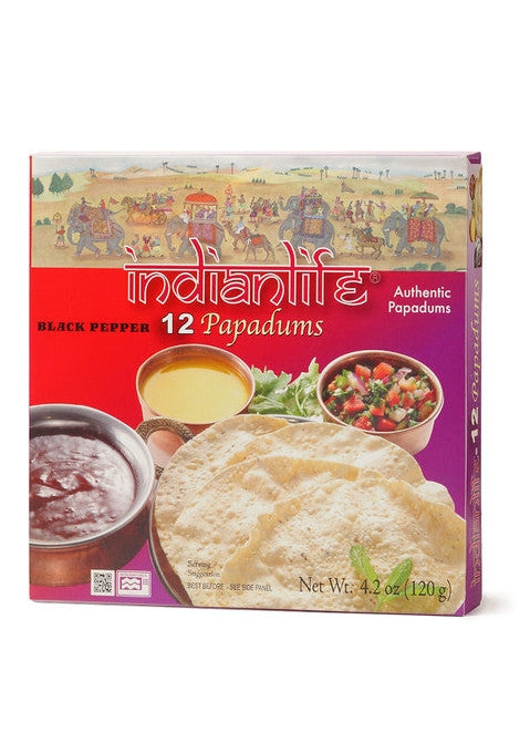 INDIAN LIFE Black Pepper Papadum