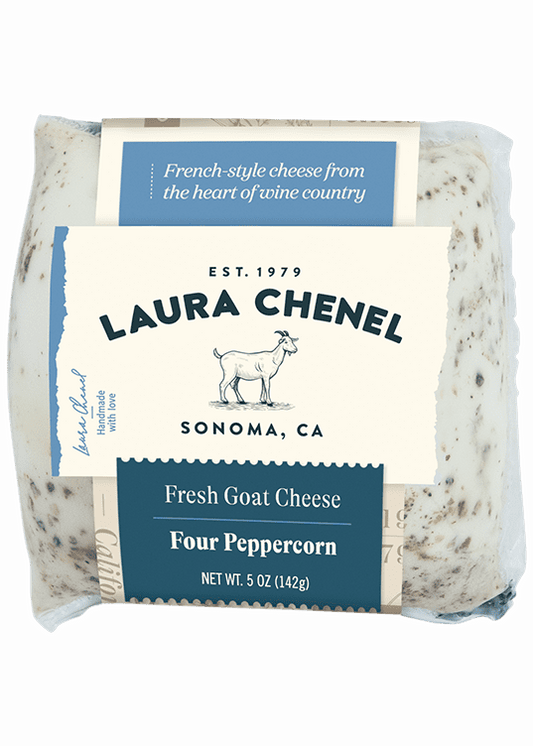 LAURA CHENELS Four Peppercorn Chabis Goat Cheese