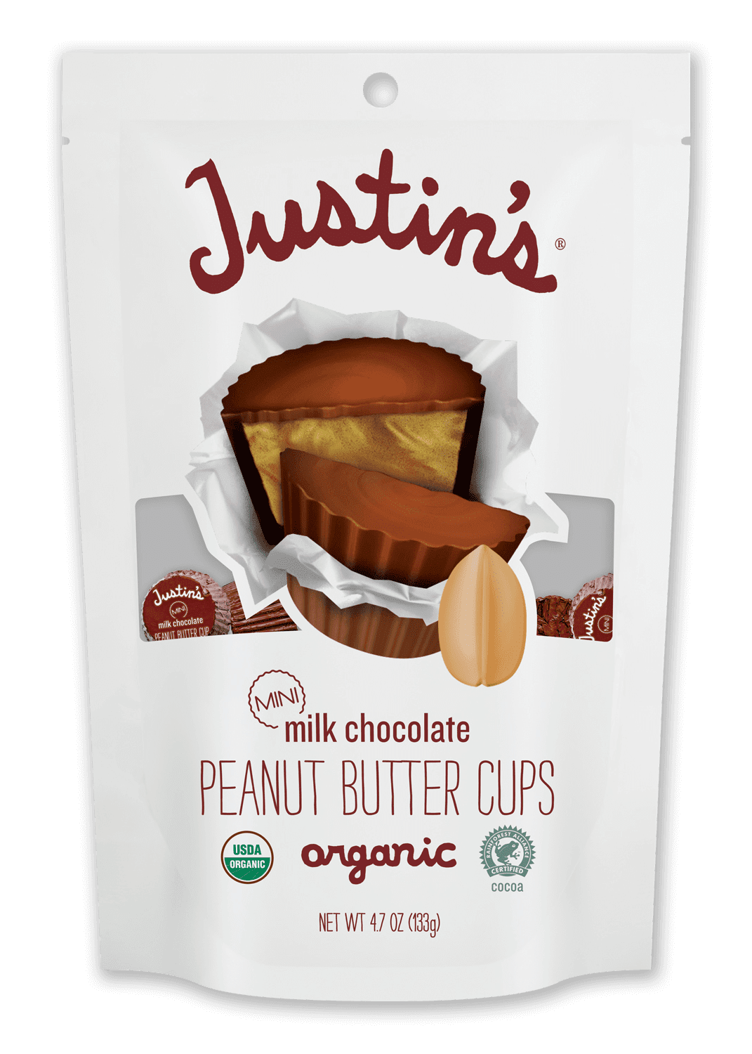 JUSTIN'S Milk Chocolate Peanut Butter Cups 4.7oz