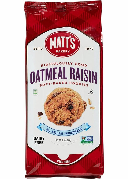 MATT'S COOKIES Oatmeal Raisin Soft-Baked Cookies