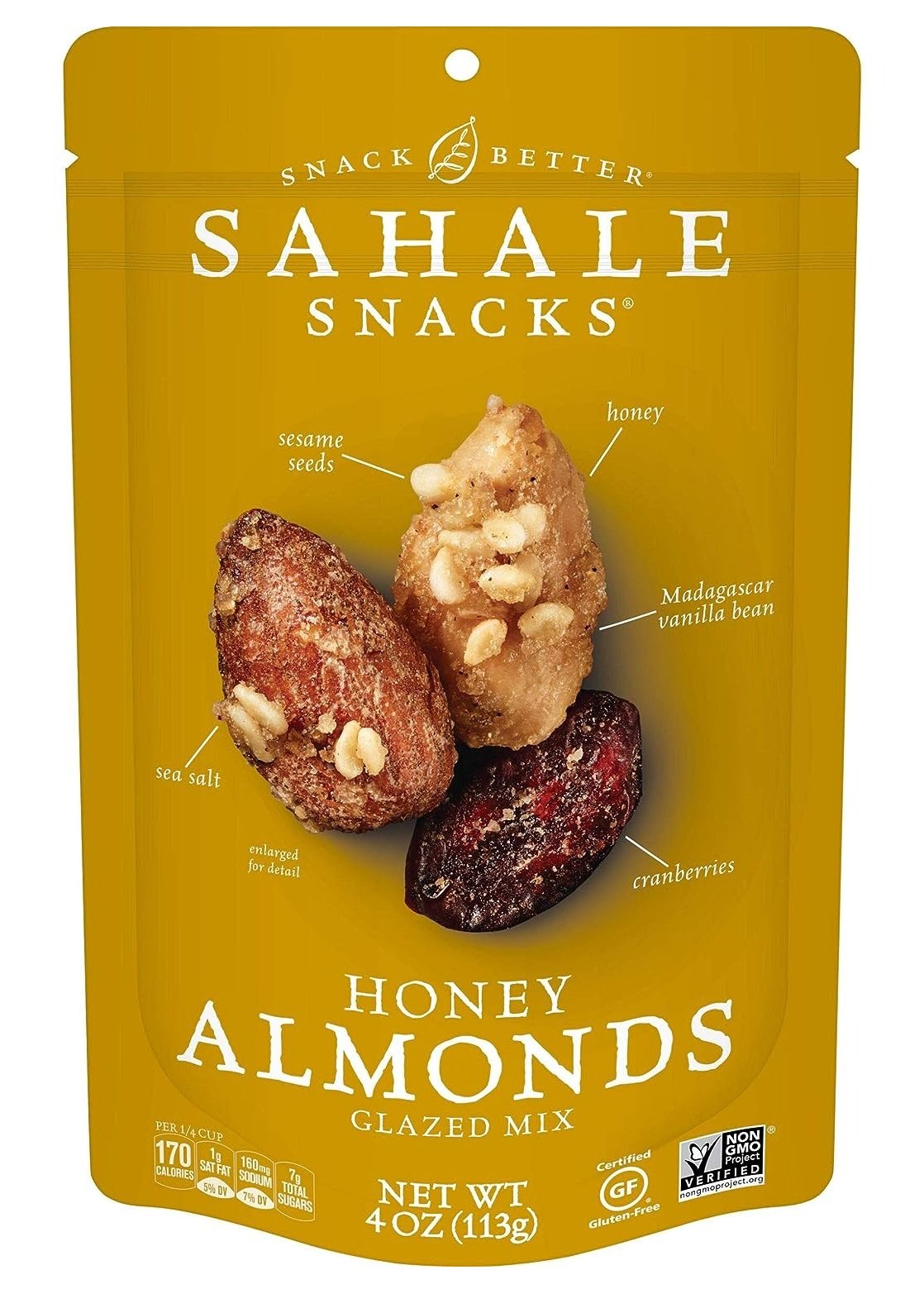 SAHALE SNACKS Honey Almonds Glazed Mix