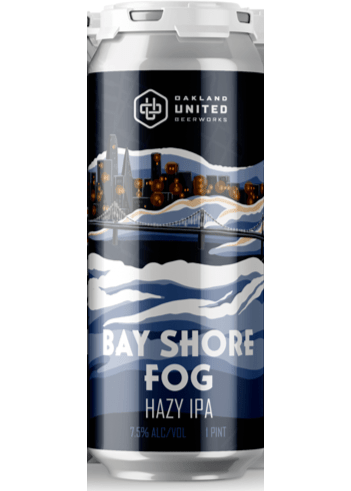 OAKLAND UNITED BEERWORKS Bay Shore Fog Hazy IPA