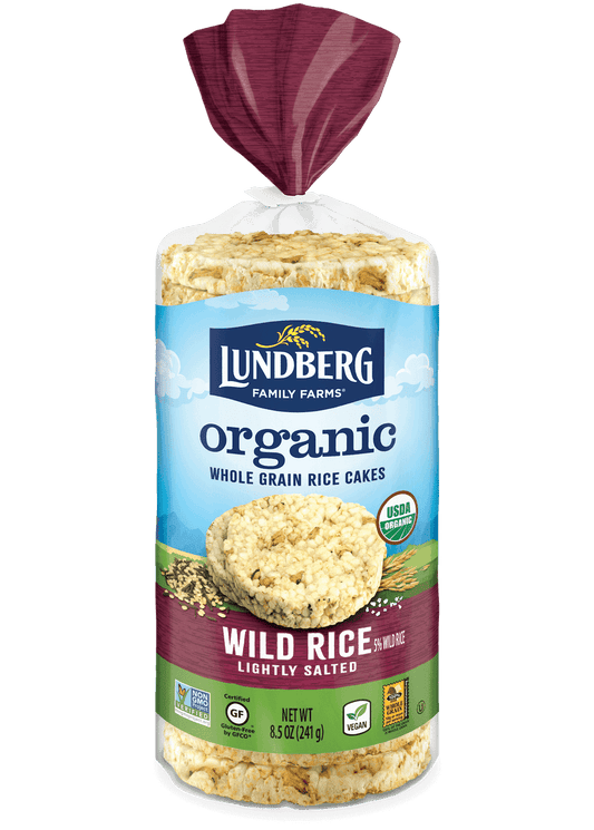 LUNDBERG FAMILY FARMS Organic Lightly Salted Wild Rice Cakes