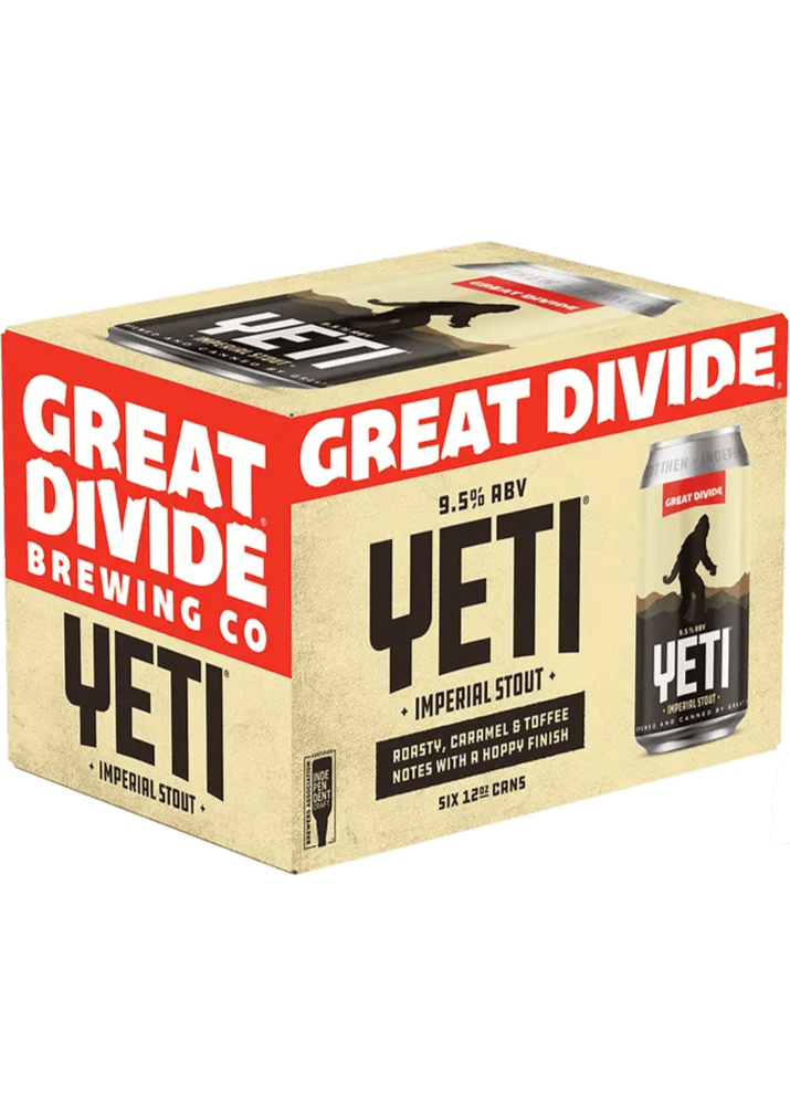 GREAT DIVIDE Yeti Imperial Stout Cans 6 Pack