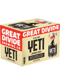 GREAT DIVIDE Yeti Imperial Stout Cans 6 Pack