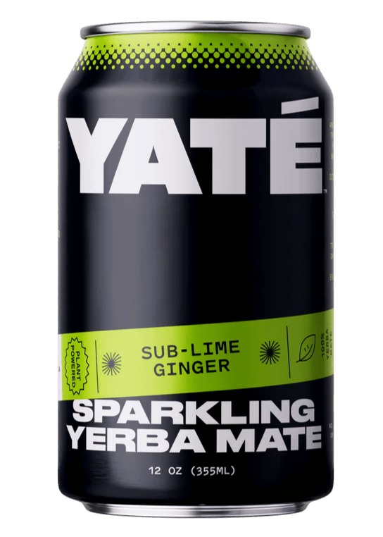 YATE Sparkling Yerba Mate Sub-Lime Ginger