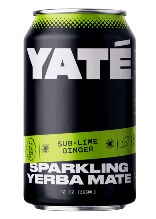 YATE Sparkling Yerba Mate Sub-Lime Ginger