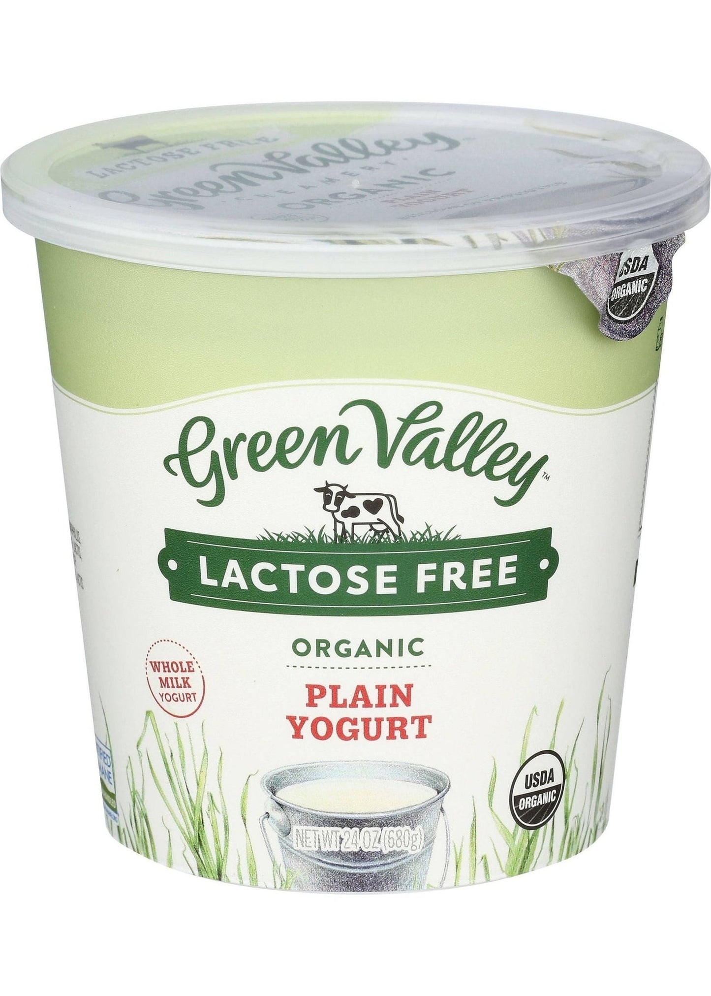 GREEN VALLEY ORGANICS Lactose Free Whole Milk Yogurt