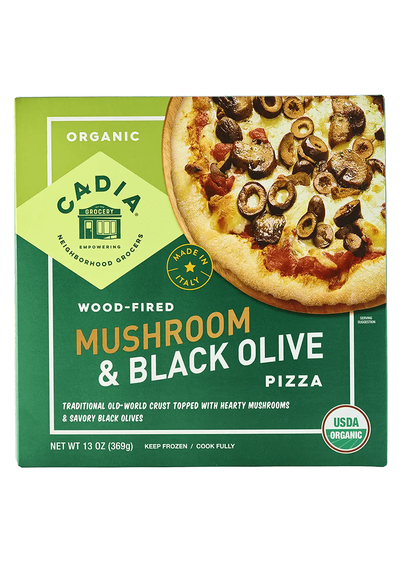 CADIA Mushroom & Black Olive Wood-Fired Pizza