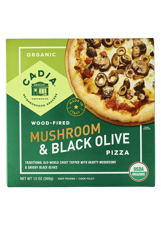 CADIA Mushroom & Black Olive Wood-Fired Pizza