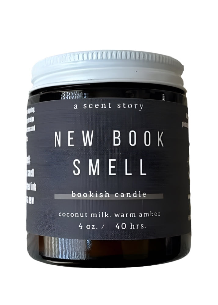 A SCENT STORY New Book Smell Small Candle