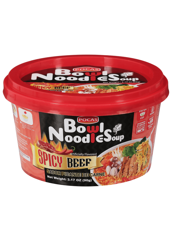 POCAS Spicy Beef Bowl Noodle Soup