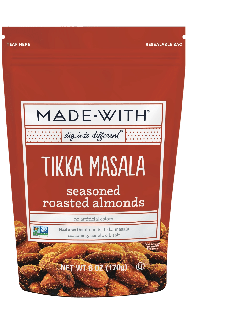 MADE WITH Tikka Masala Seasoned Roasted Almonds