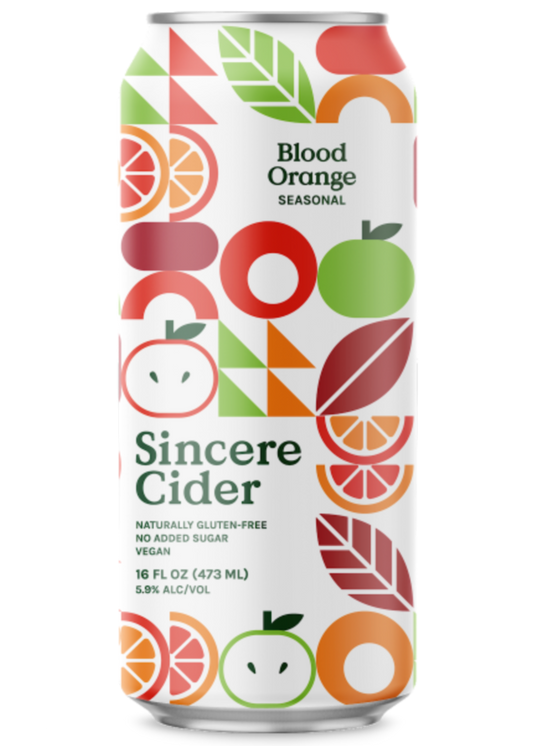 SINCERE CIDER Seasonal Blood Orange