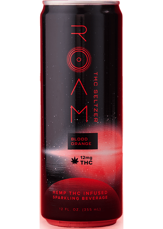 ROAM Blood Orange Hemp-THC Infused Seltzer