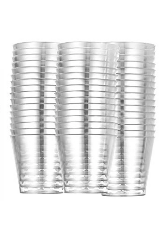 2oz Clear Plastic Shot Glasses 50ct