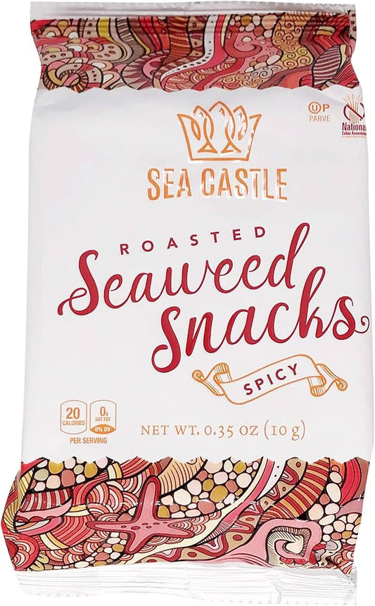 SEA CASTLE Spicy Roasted Seaweed Snacks