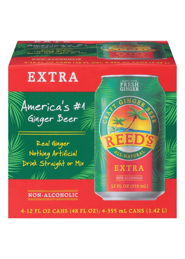 REED'S Ginger Beer Extra 4pk