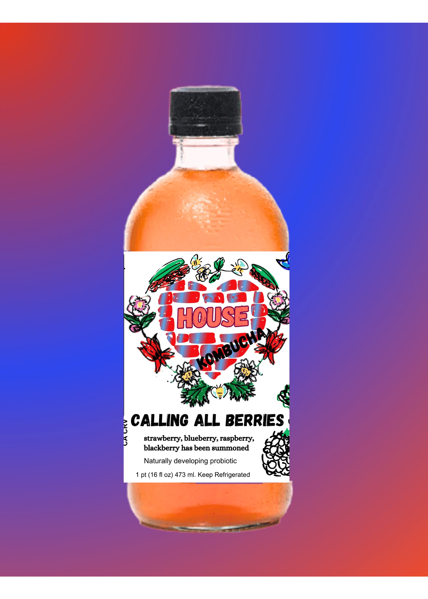 HOUSE KOMBUCHA Calling All Berries