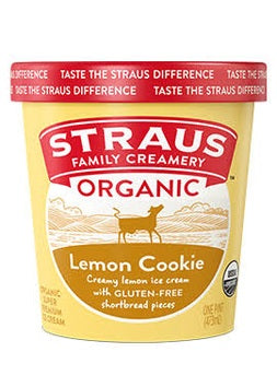 STRAUS Lemon Cookie Ice Cream