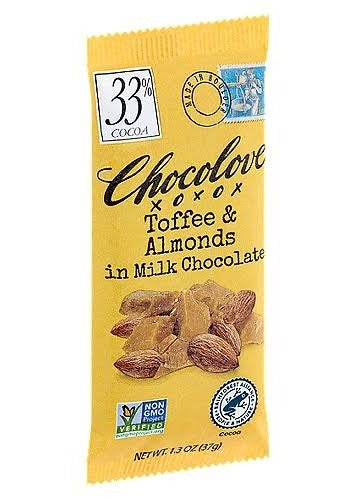 CHOCOLOVE Toffee & Almonds in Milk Chocolate