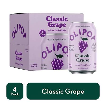 OLIPOP Grape 4pac