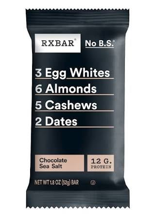 RX BAR CHOCOLATE SEA SALT