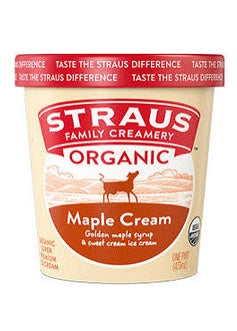 STRAUS Maple Cream Ice Cream