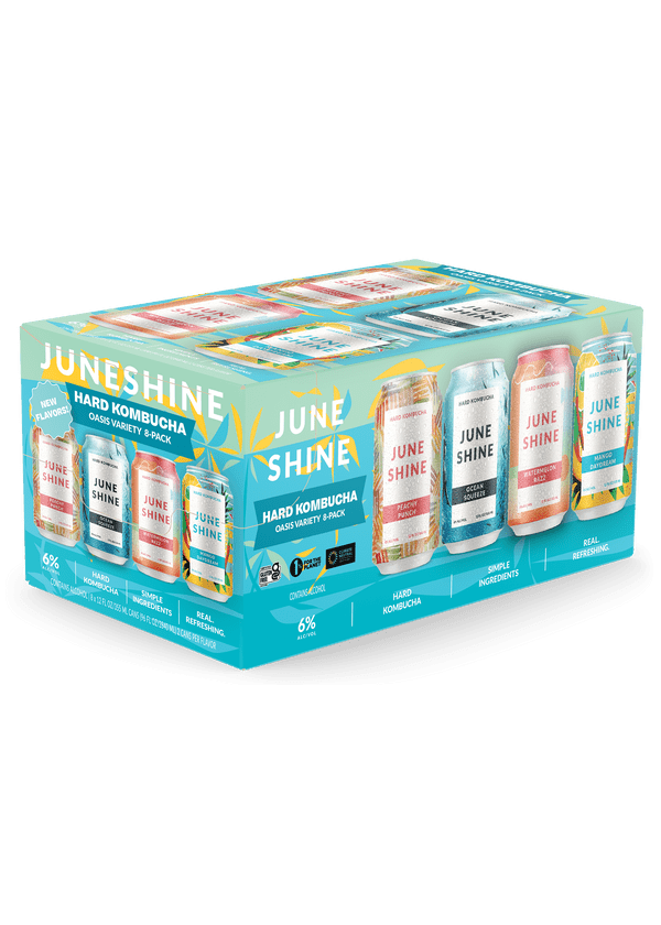 JUNESHINE Hard Kombucha Oasis Variety Pack