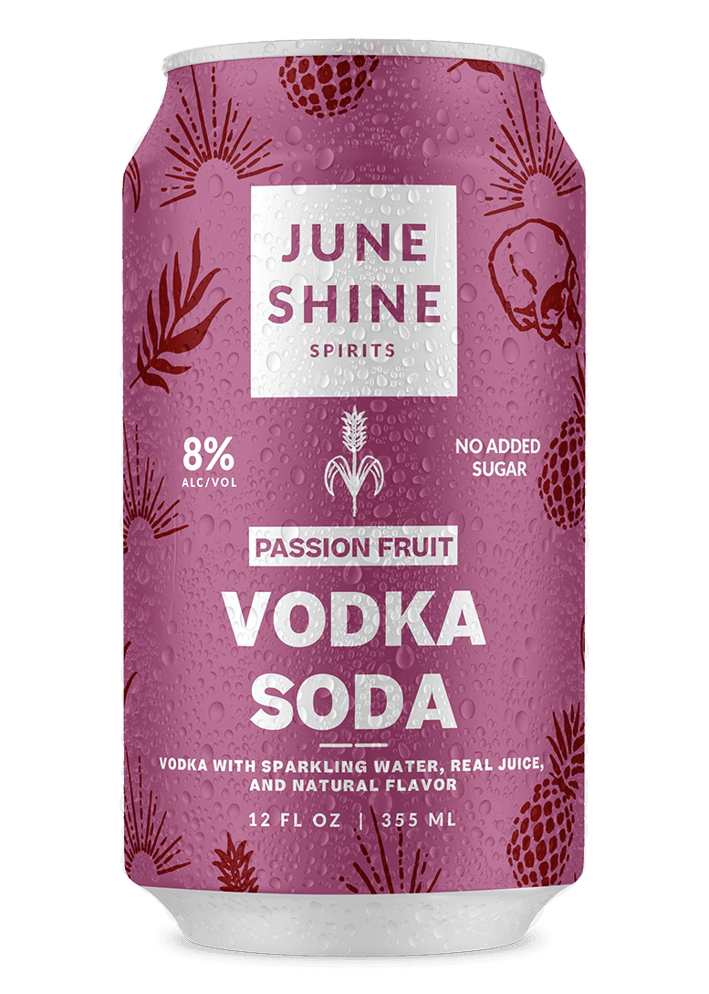 JUNESHINE Passionfruit Pineapple Vodka & Soda