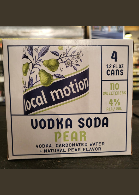 4PK LOCAL MOTION Vodka Soda Pear