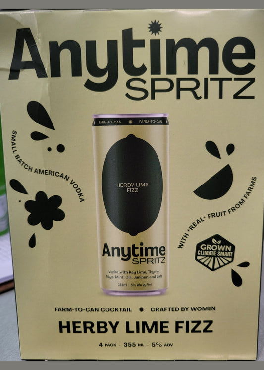 ANYTIME SPRITZ Herby Lime Fizz 4Pk
