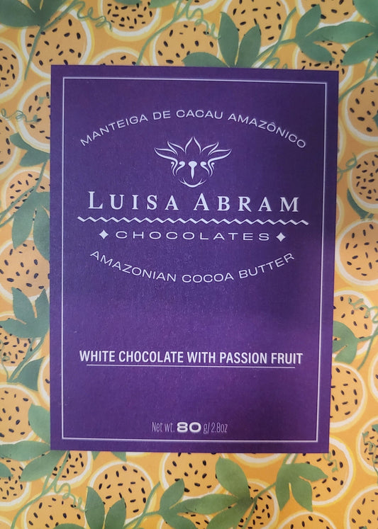 Luisa Abram White Chocolate with Passion Fruit, 80g