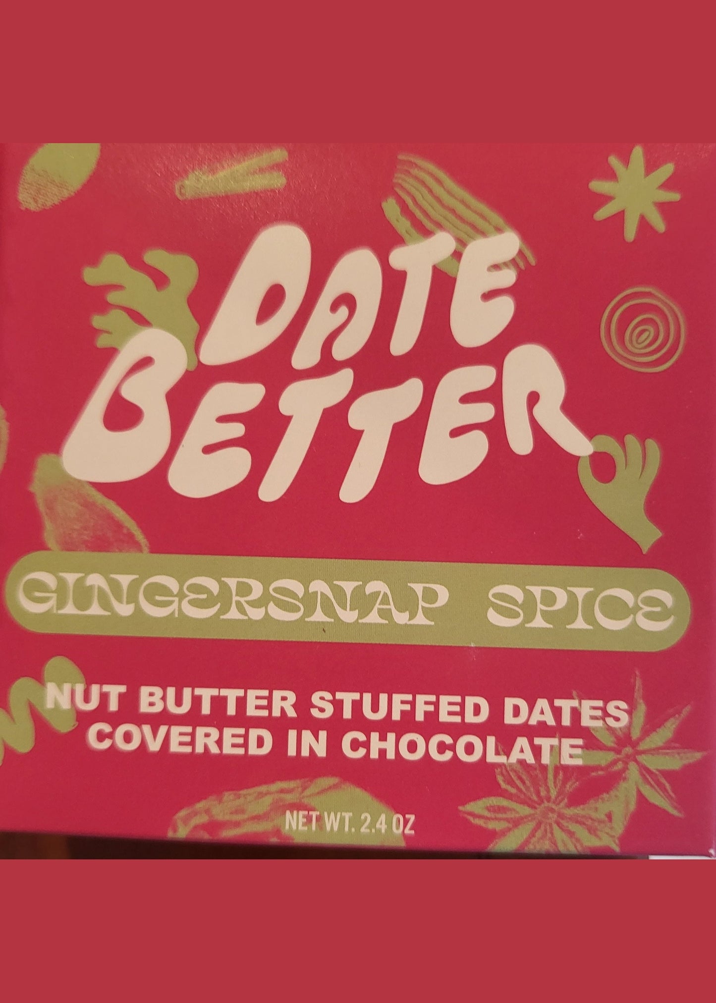 DATE BETTER SNACKS Gingersnap Spice