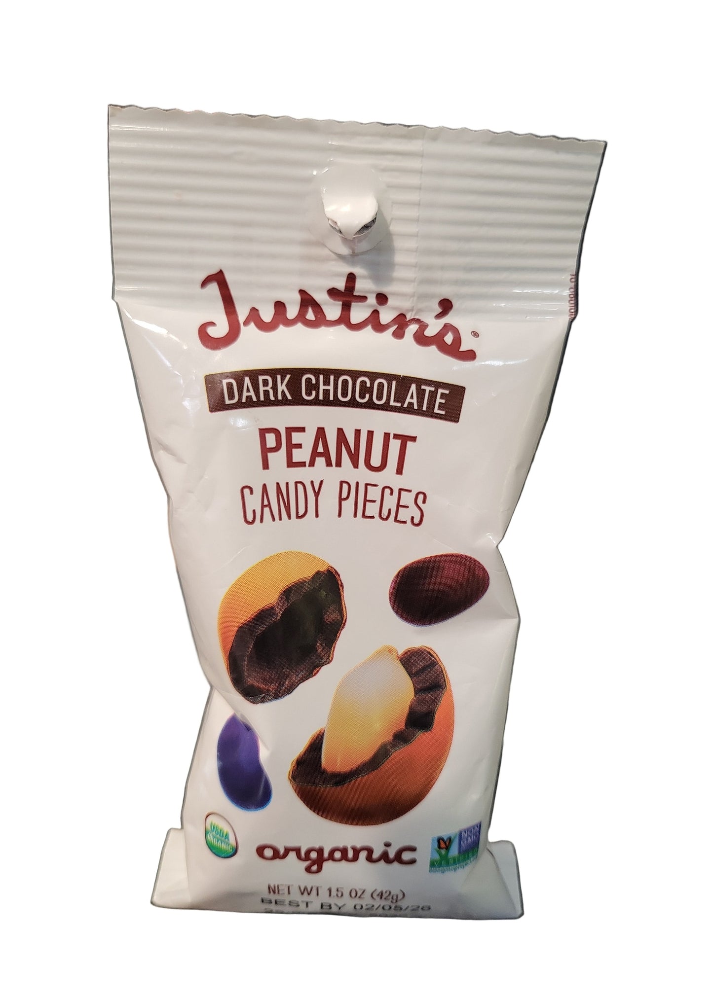 JUSTIN'S Dark Chocolate Peanut Candy Pieces