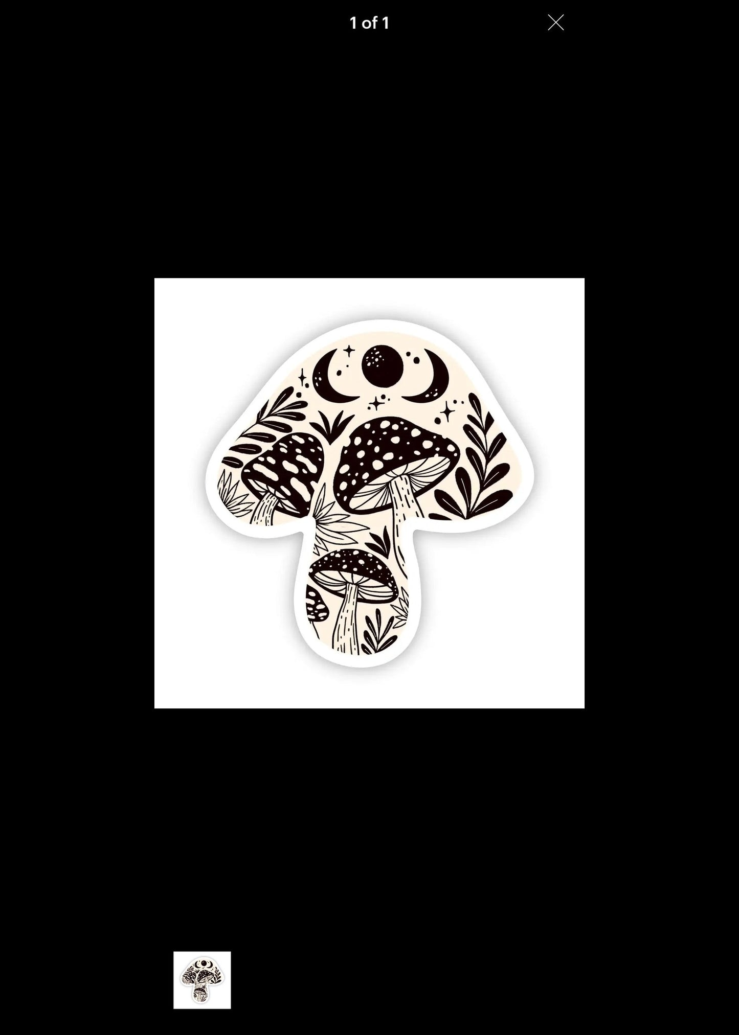 BIG MOONS, Sticker Mushroom