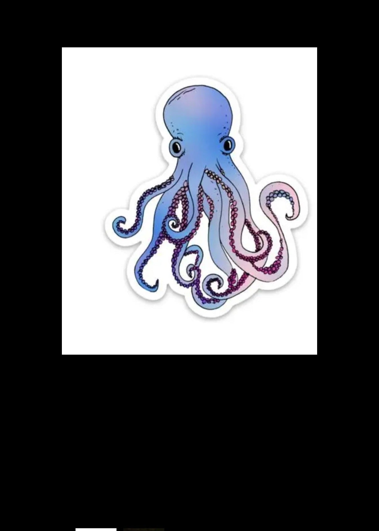 BIG MOONS, Sticker Octopus