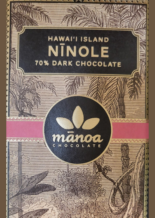 Manoa Hawaii Island, Ninole 70%, 2.1oz
