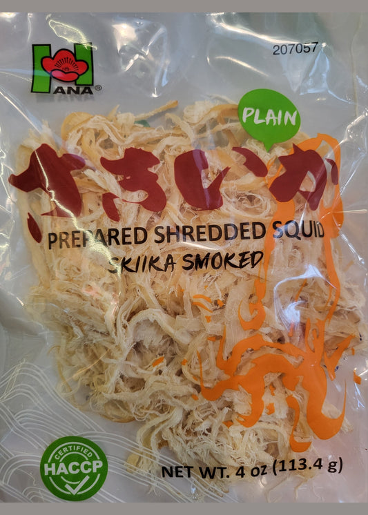 ANA Shredded Squid Smoke Plain 4oz