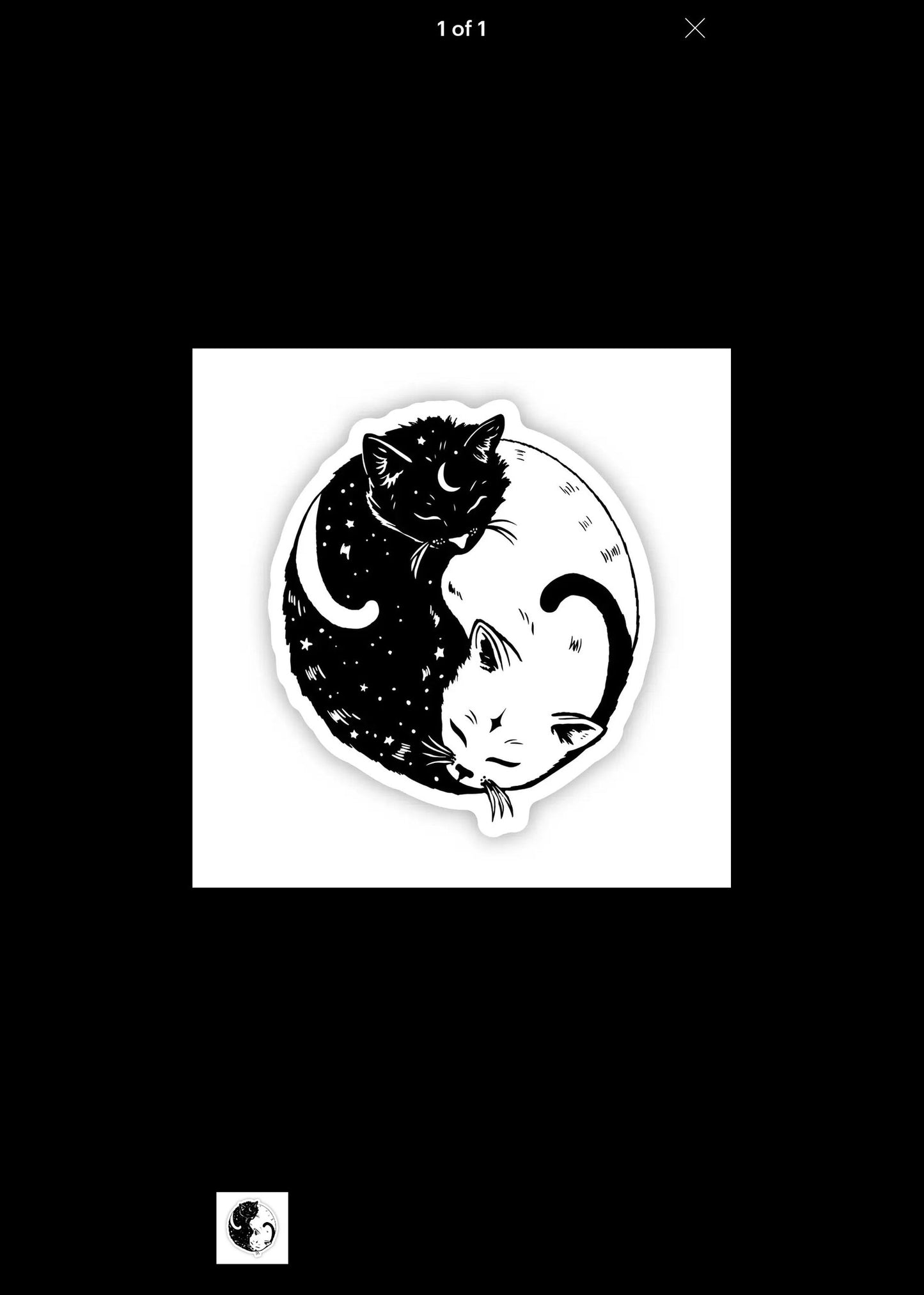 BIG MOONS Sticker Cats