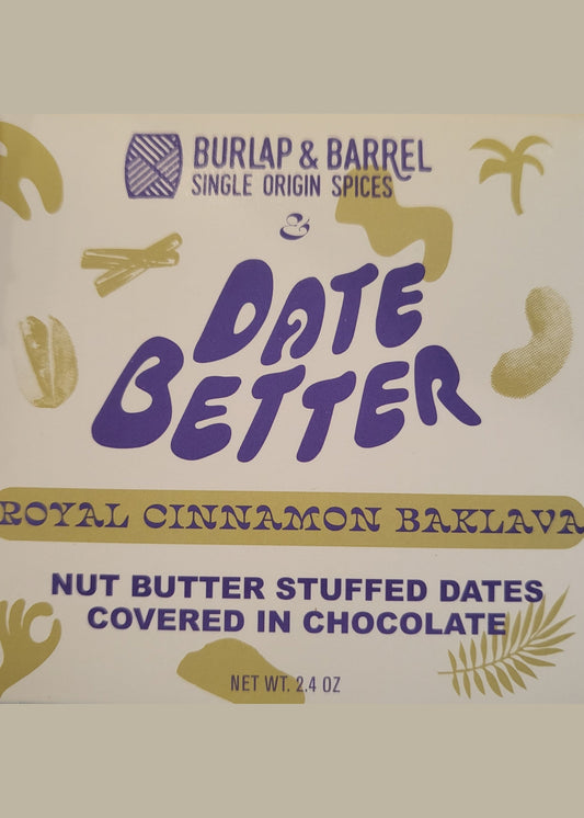 DATE BETTER SNACKS Royal Baklava + Pistachios