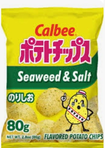 CALBEE SALT& SEAWEED POTATO CHIPS
