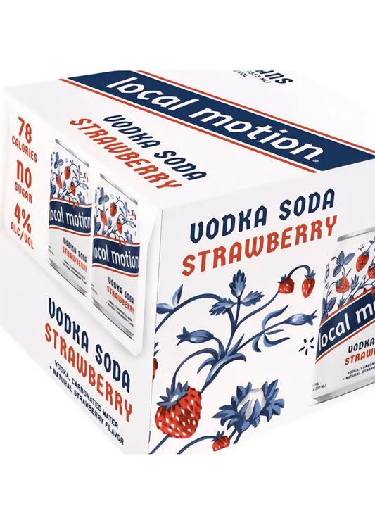 4PK LOCAL MOTION Vodka Soda Strawberry