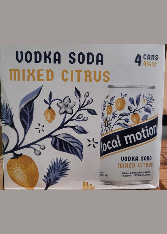 4PK LOCAL MOTION Vodka Soda Mixed Citrus