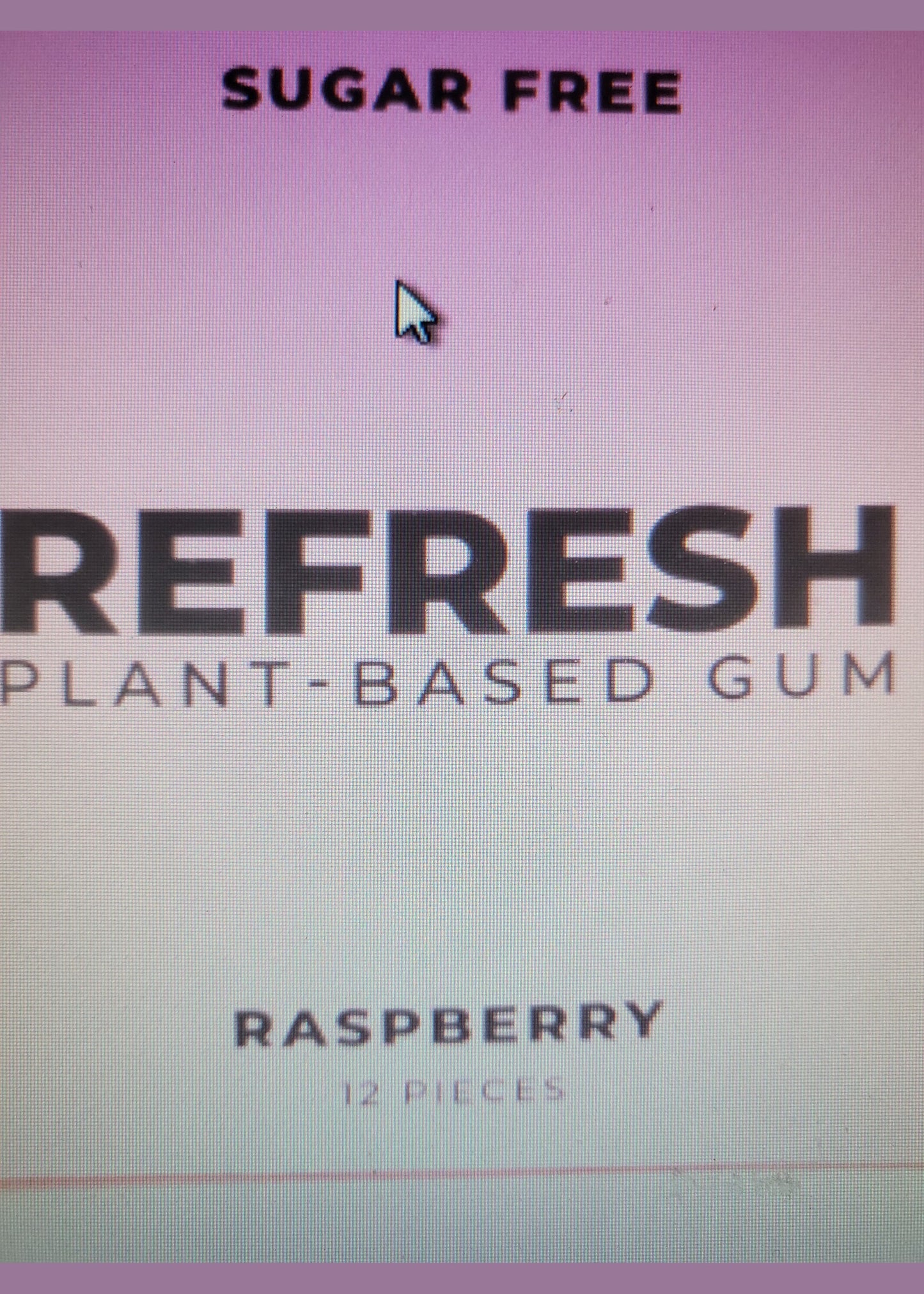 REFRESH Plant-Based Sugar free Gum Raspberry