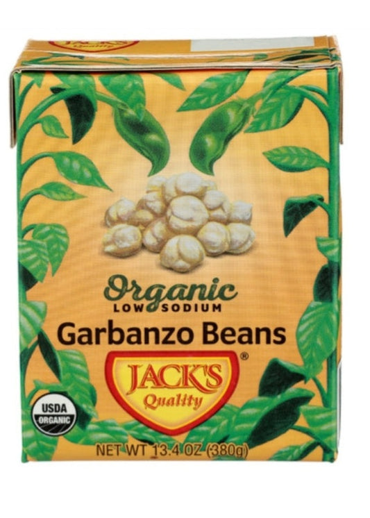 JACK'S Organic Low-Sodium Garbanzo Beans