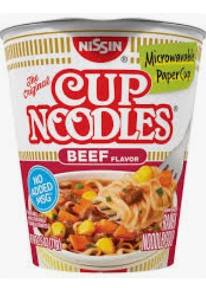 NISSIN Beef Cup Noodle Soup