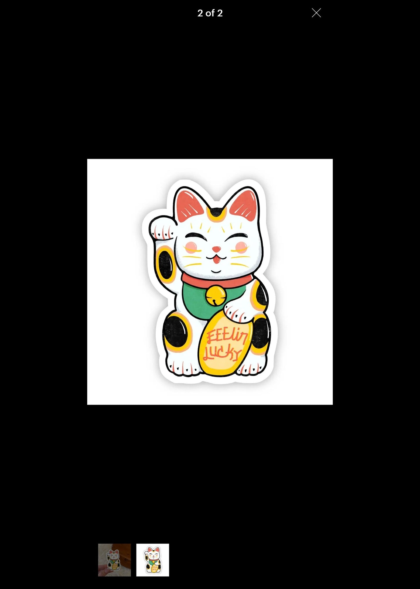 BIG MOONS, Sticker Lucky Cat
