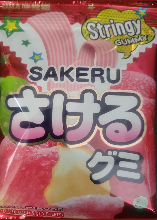 UHA Peach Stringy Gummy